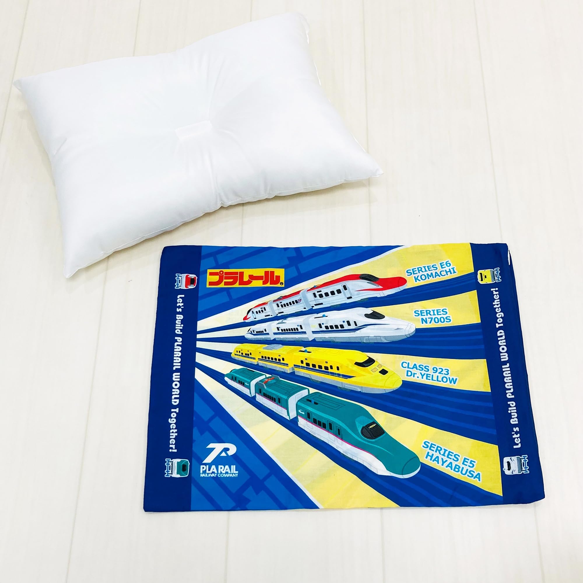Amazon｜MORIPiLO 子供 枕 低め プラレール 新幹線 ドクターイエロー